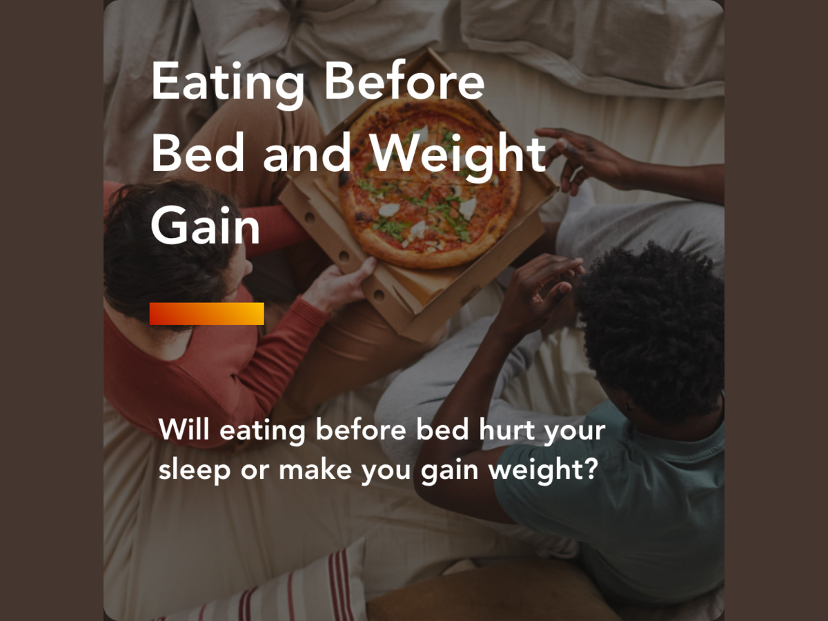 Couple Eating Before Bed