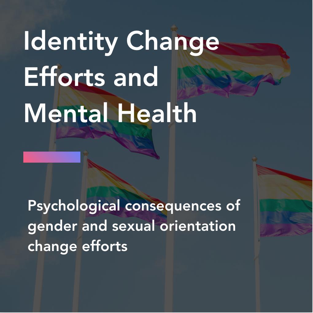 Identity change efforts and mental health