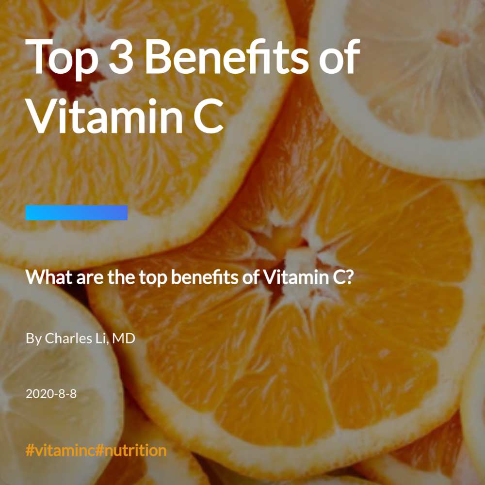 Top 3 Benefits of Vitamin C