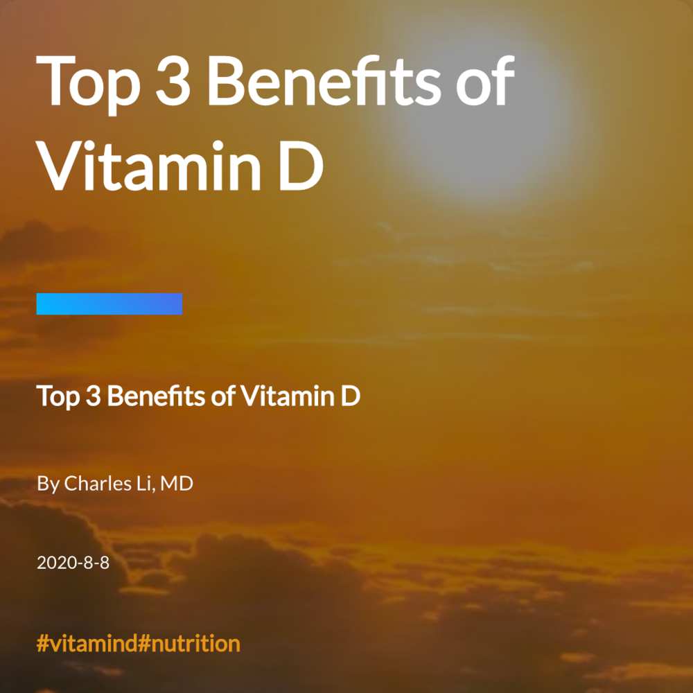 Top 3 Benefits of Vitamin D