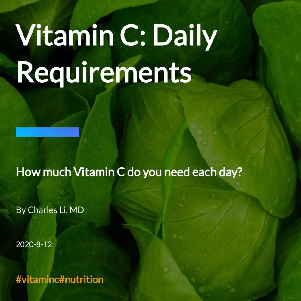 How Much Vitamin C Do You Need Each Day Infographics