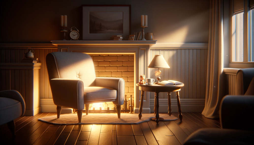 a cozy living room scene