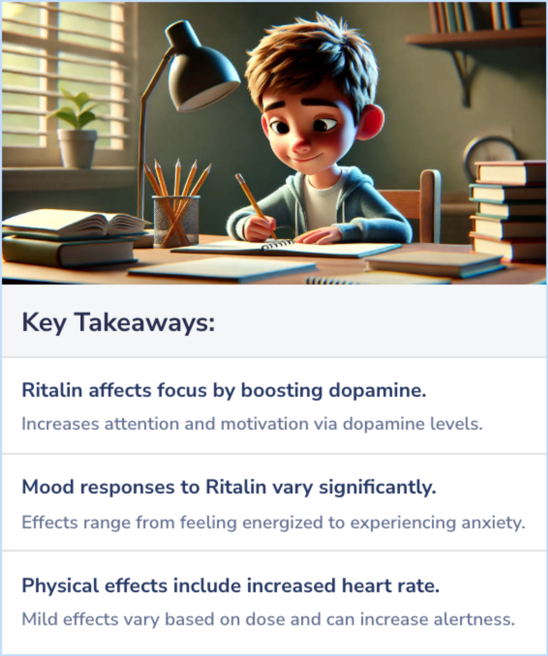 Key Takeaways for How is Ritalin supposed to make you feel?