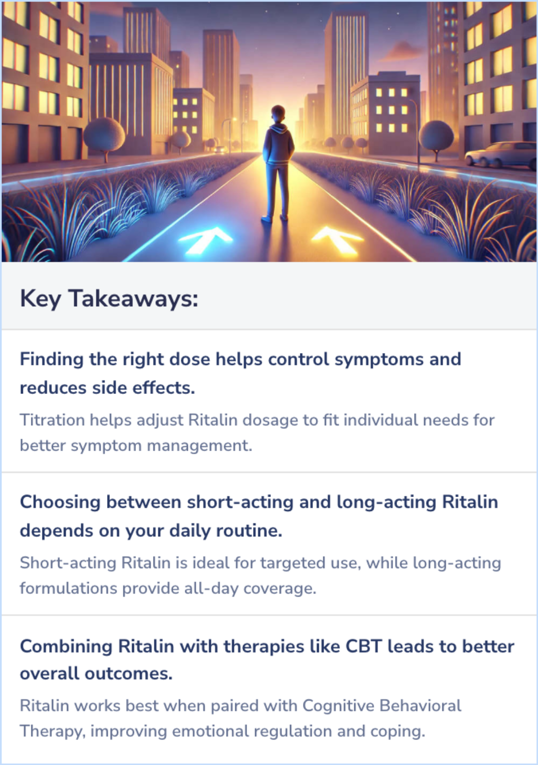 Key Takeaways for What makes Ritalin work better?
