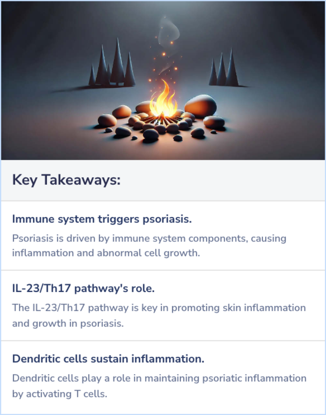 Key Takeaways for Psoriasis Pathogenesis Overview