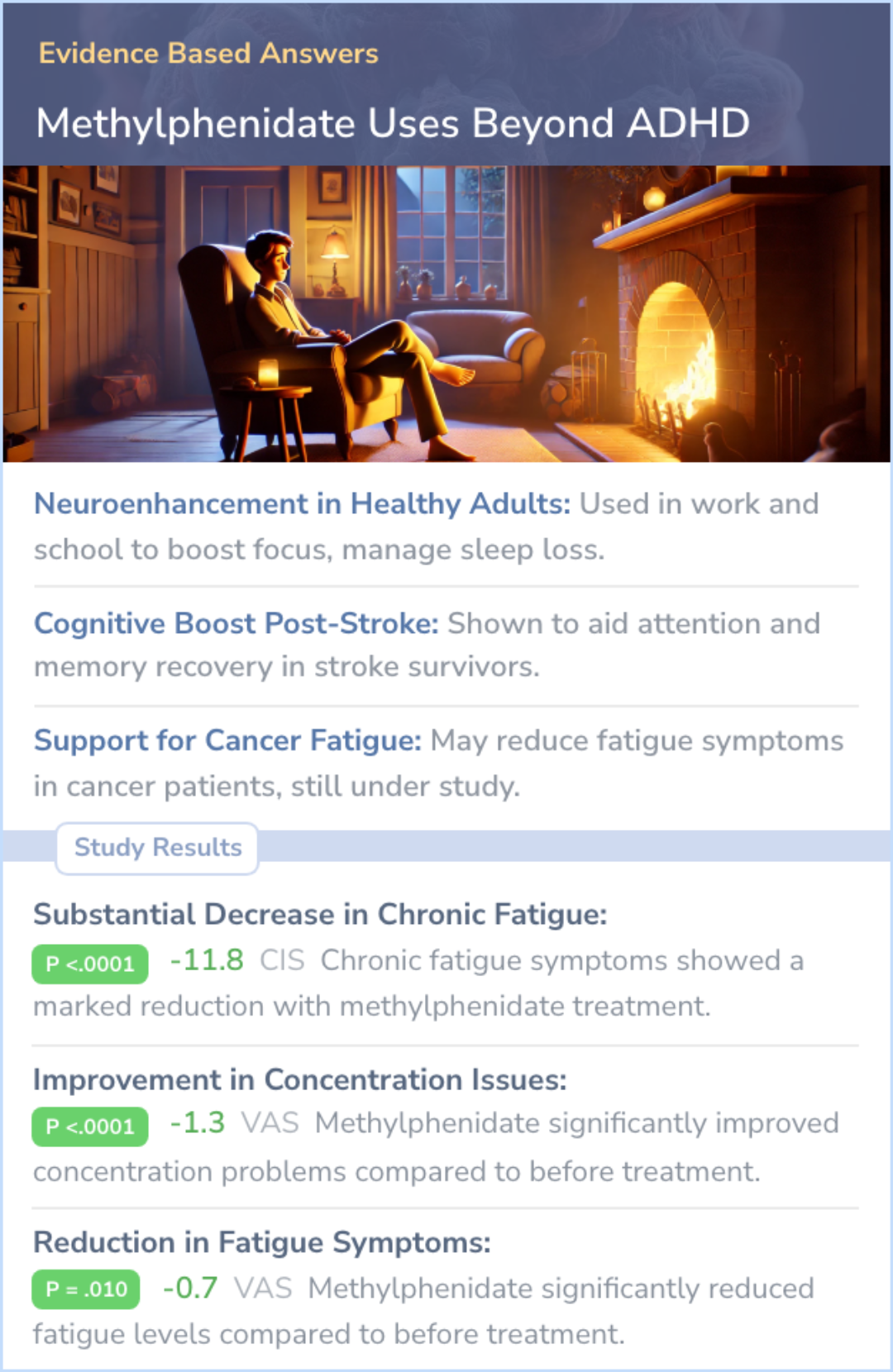 An infographic on Papers on the use of Methylphenidate (Ritalin/Concerta) Outside of ADHD