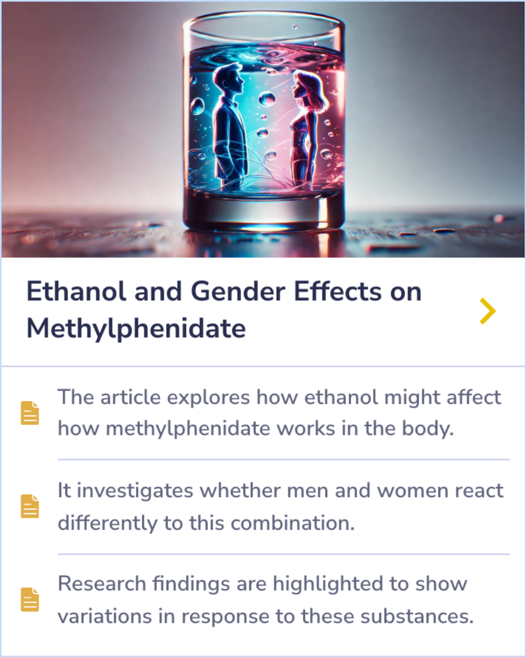 Summary Card tackling cardiac risks of ADHD treatments, delving into the comparative analysis of stimulants like methylphenidate and amphetamine salts.