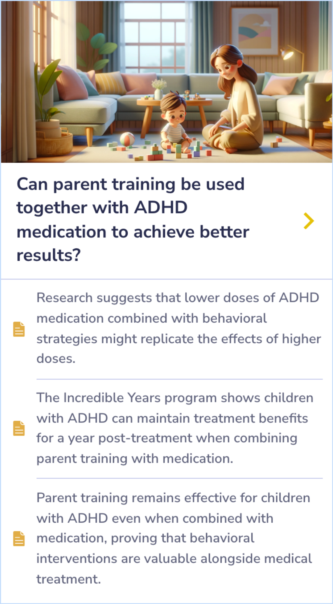 Infographic comparing dosage-response relationships of OROS methylphenidate in children with different ADHD subtypes, showing how ADHD-CT and ADHD-PI respond to various dosage levels and associated side effects.