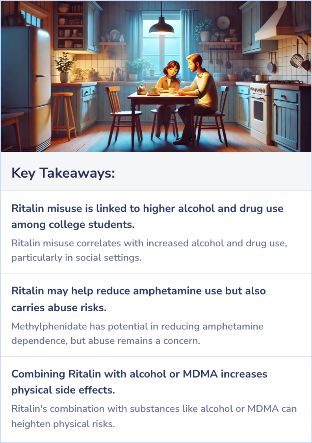 Key Takeaways for Papers on Ritalin and Substance Abuse