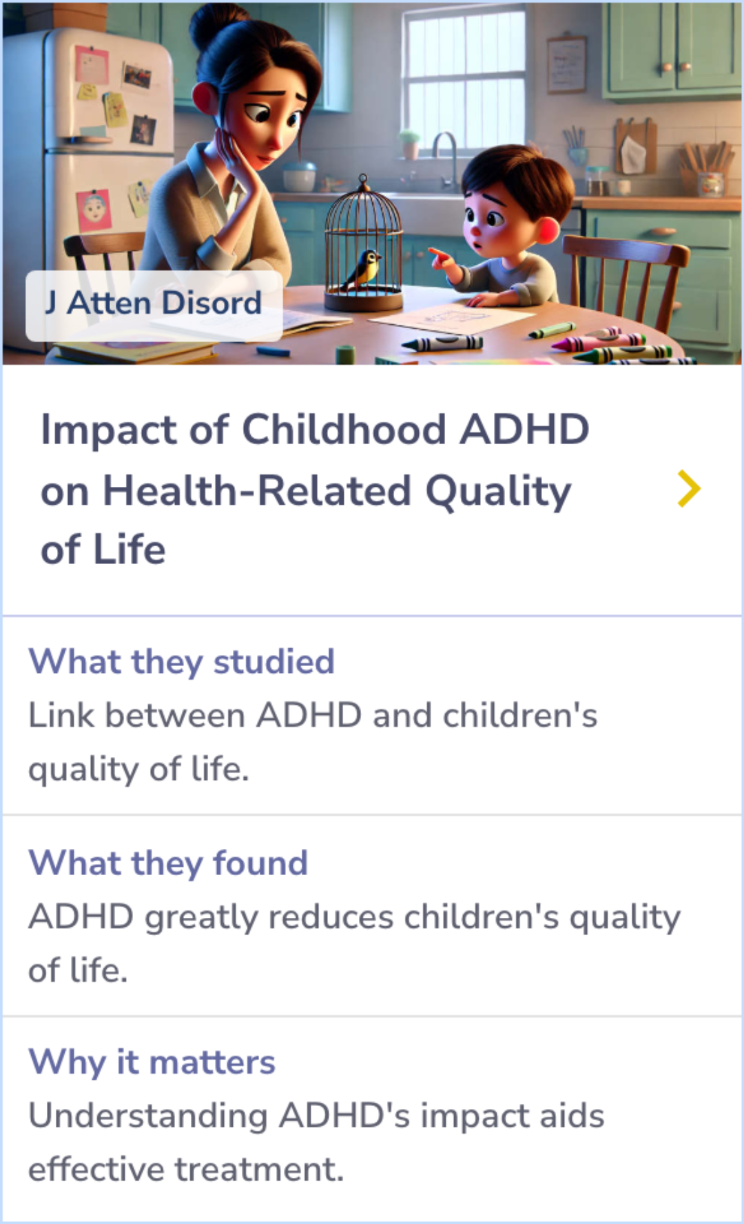 Visual Summary for The Impact of Childhood Attention-Deficit/Hyperactivity Disorder (ADHD) on Children's Health-Related Quality of Life: A Systematic Review and Meta-Analysis