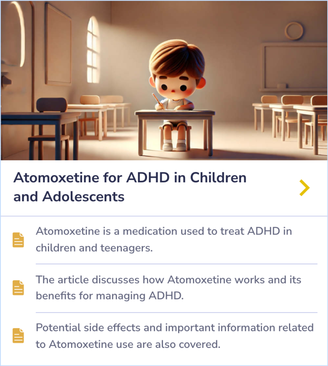 Once-daily atomoxetine treatment for children and adolescents with ...