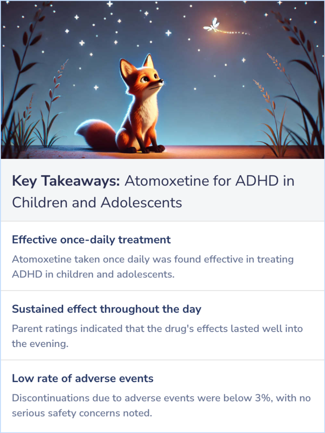 Once-daily atomoxetine treatment for children and adolescents with ...