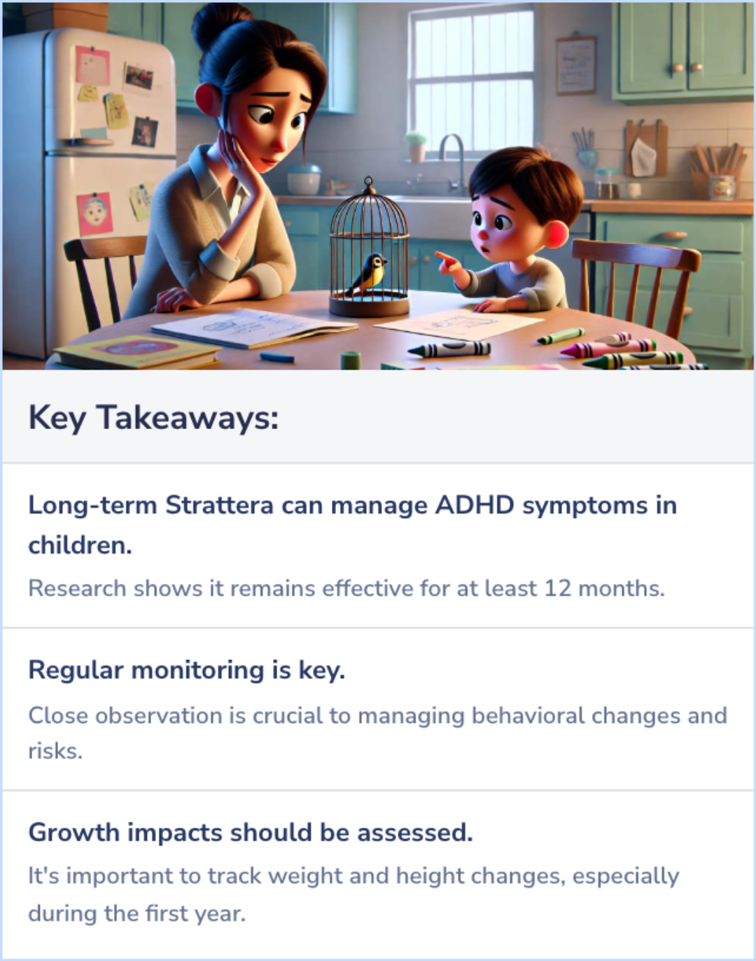 Key Takeaways for 3 Studies on the Long Term Effects of Strattera (atomoxetine)