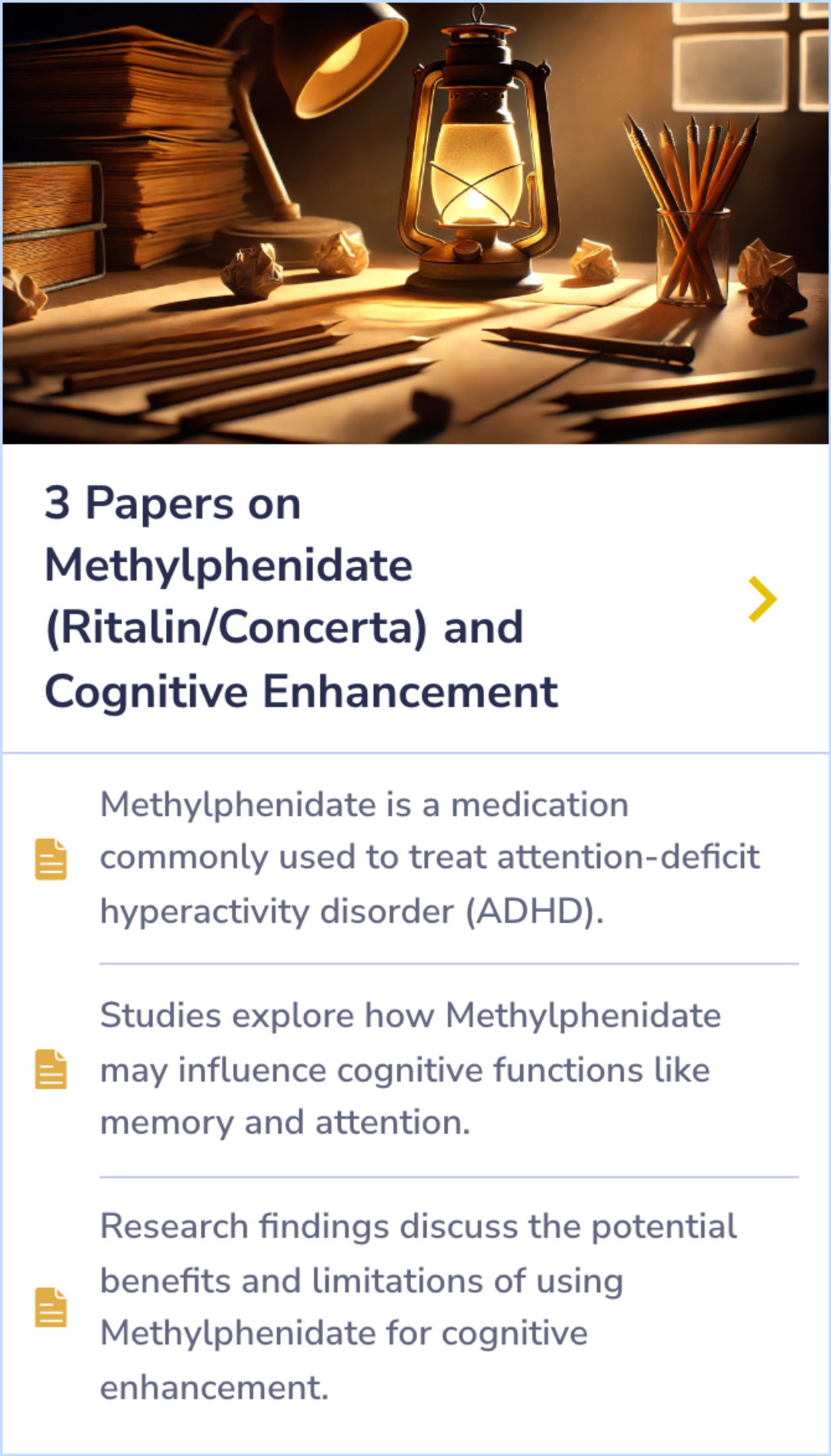 This Summary Card explores how ADHD medications affect creativity, highlighting varied individual responses, increased focus versus spontaneous creativity, and the interplay between linear and divergent thinking.