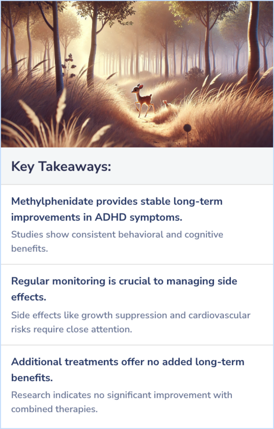 Key Takeaways for What Are the Long-Term Effects of Methylphenidate on Children with ADHD?