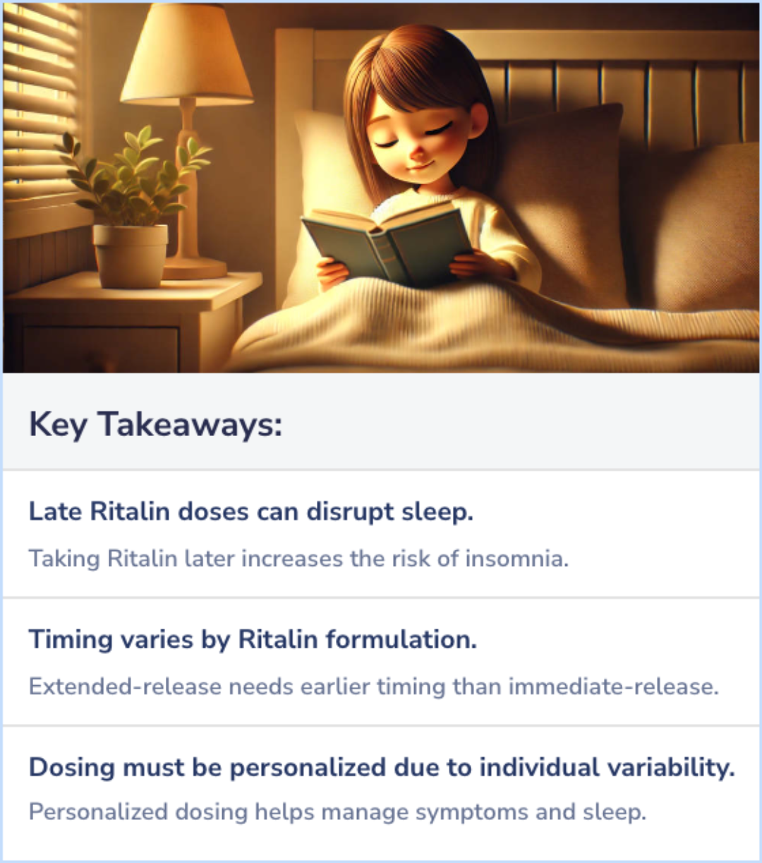 Key Takeaways for How late is too late for Ritalin?