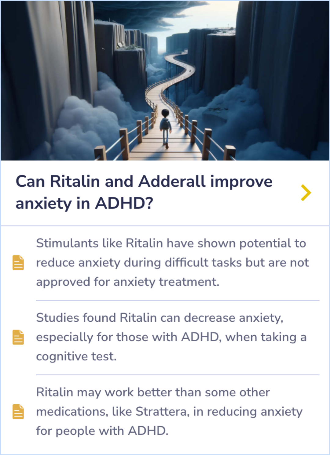 Summary Card illustrating the complexities of treating ADHD in children with bipolar disorder, emphasizing the need for screening, monitoring, and alternative therapies.