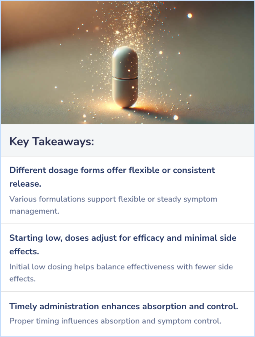 Key Takeaways for Ritalin Dosage