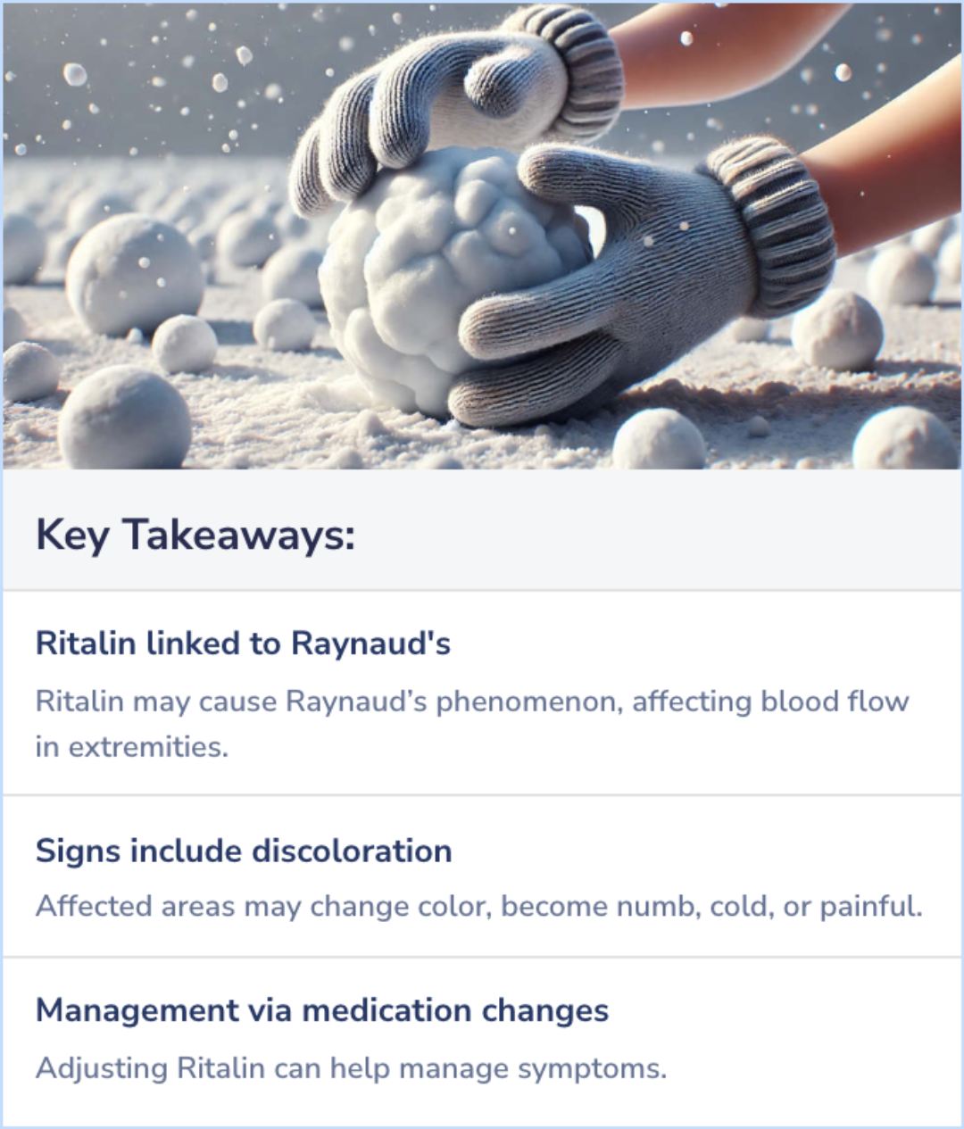 Key Takeaways for What does Ritalin do to the skin?
