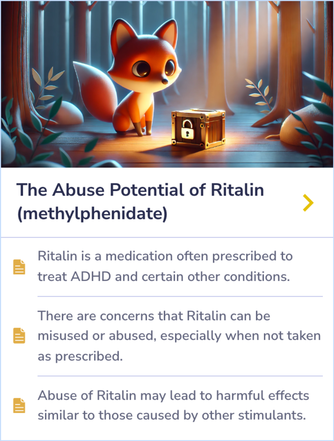 Summary Card - Adderall's role in managing ADHD with comorbid bipolar and substance use disorders.