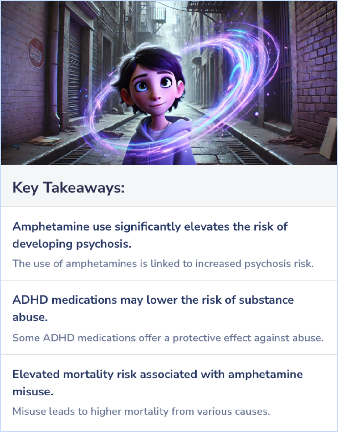 Key Takeaways for What Are the Risks of Developing Amphetamine-Induced Psychosis?