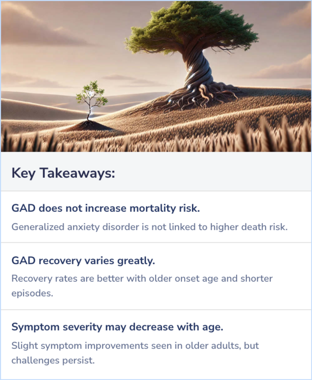 Key Takeaways for Does GAD get better with age?