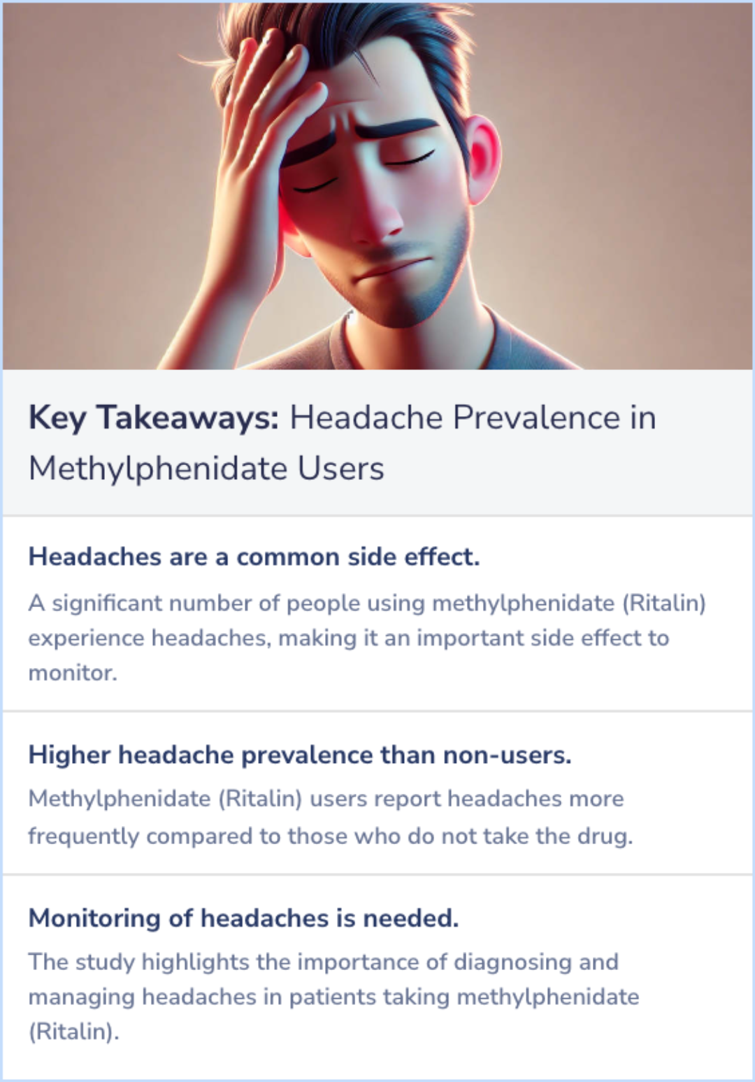 Key Takeaways for Prevalence of Headache Due to the Use of Methylphenidate: A Systematic Review