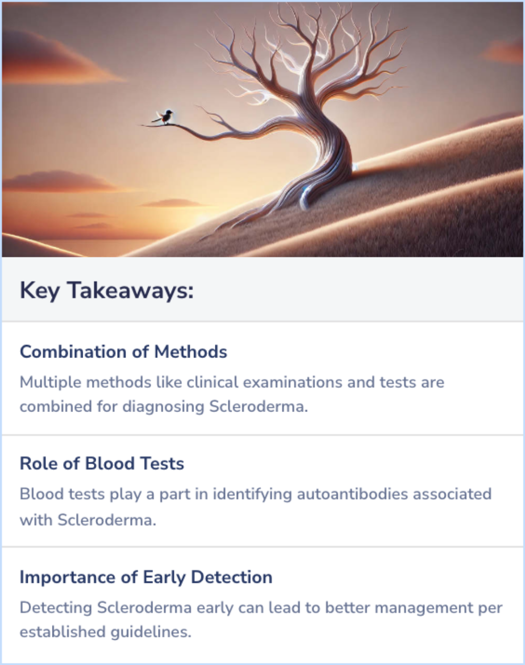 Key Takeaways for Scleroderma Diagnosis Overview