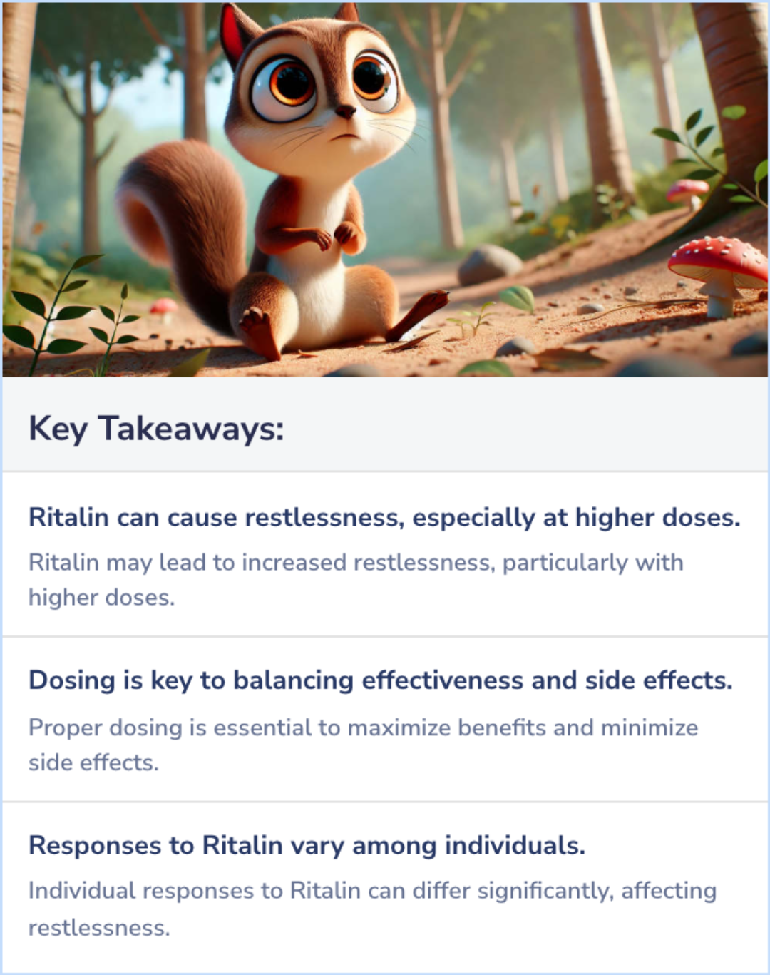 Key Takeaways for Does Ritalin make you restless?