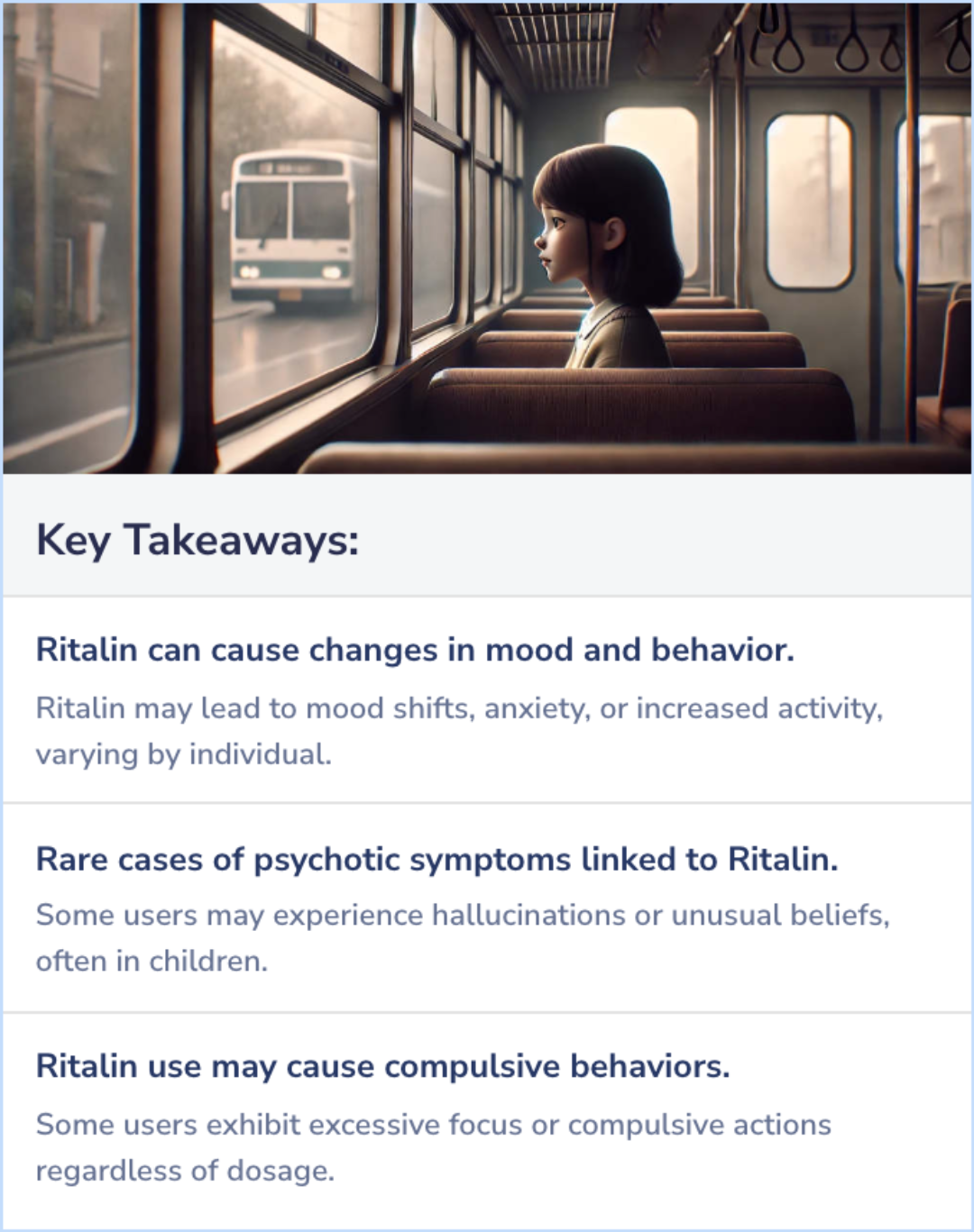 Key Takeaways for Can Ritalin cause personality changes?