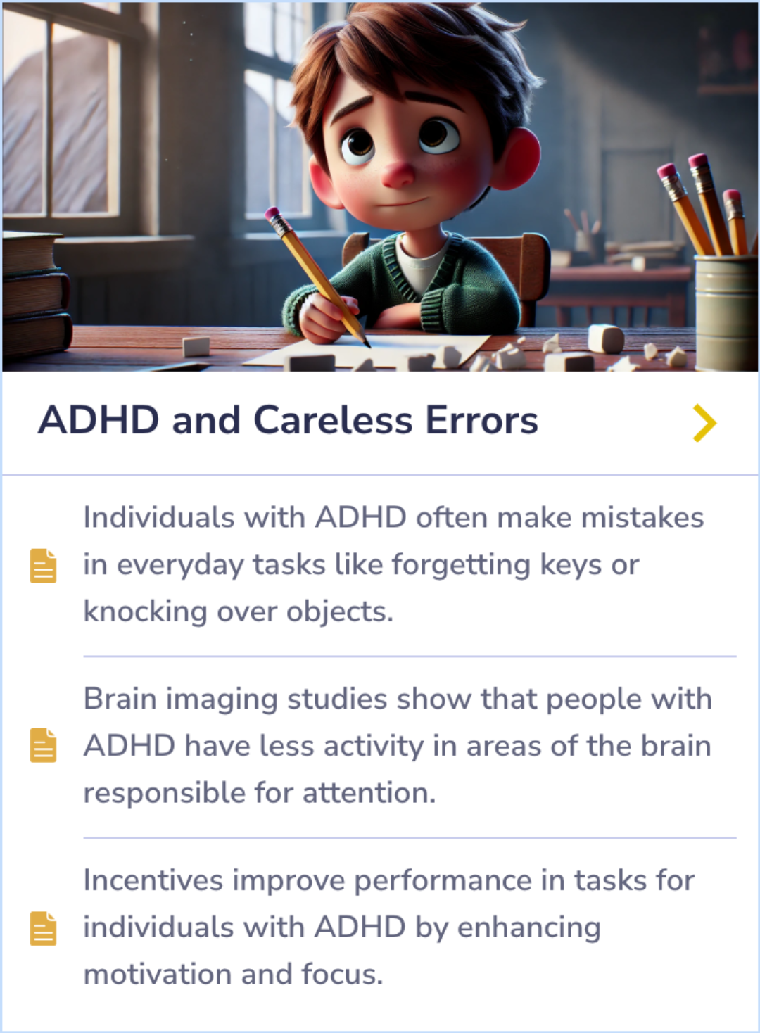 Summary Card: Comparison of response rates and effectiveness between atomoxetine and osmotically released methylphenidate for ADHD treatment.